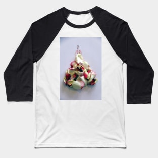 Lady with rose petal dress Baseball T-Shirt